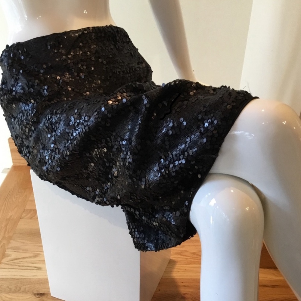 Garner Hill sequin black pencil skirt size 12 fully lined